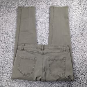 Weatherproof Pants Men 36x34 Green Canvas Utility Cargo Workwear Straight Leg